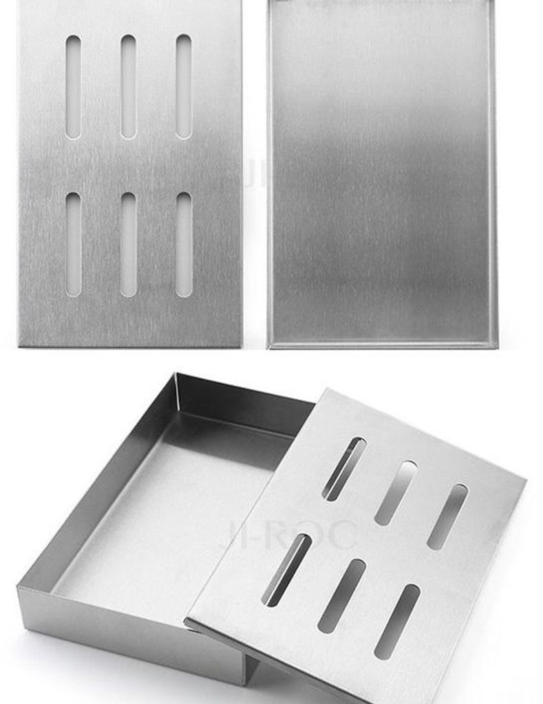 Grillwerkzeugset - Rostfreier Grillrauchbehälter, Dicke Bacon Rauchbox für Outdoor-Grillen