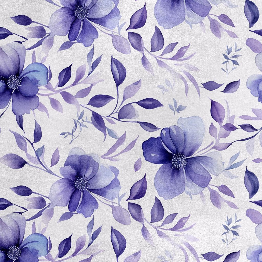 Royal Samt Stoff Polyester Zum Nähen - Motiv Blumen - RDX2779