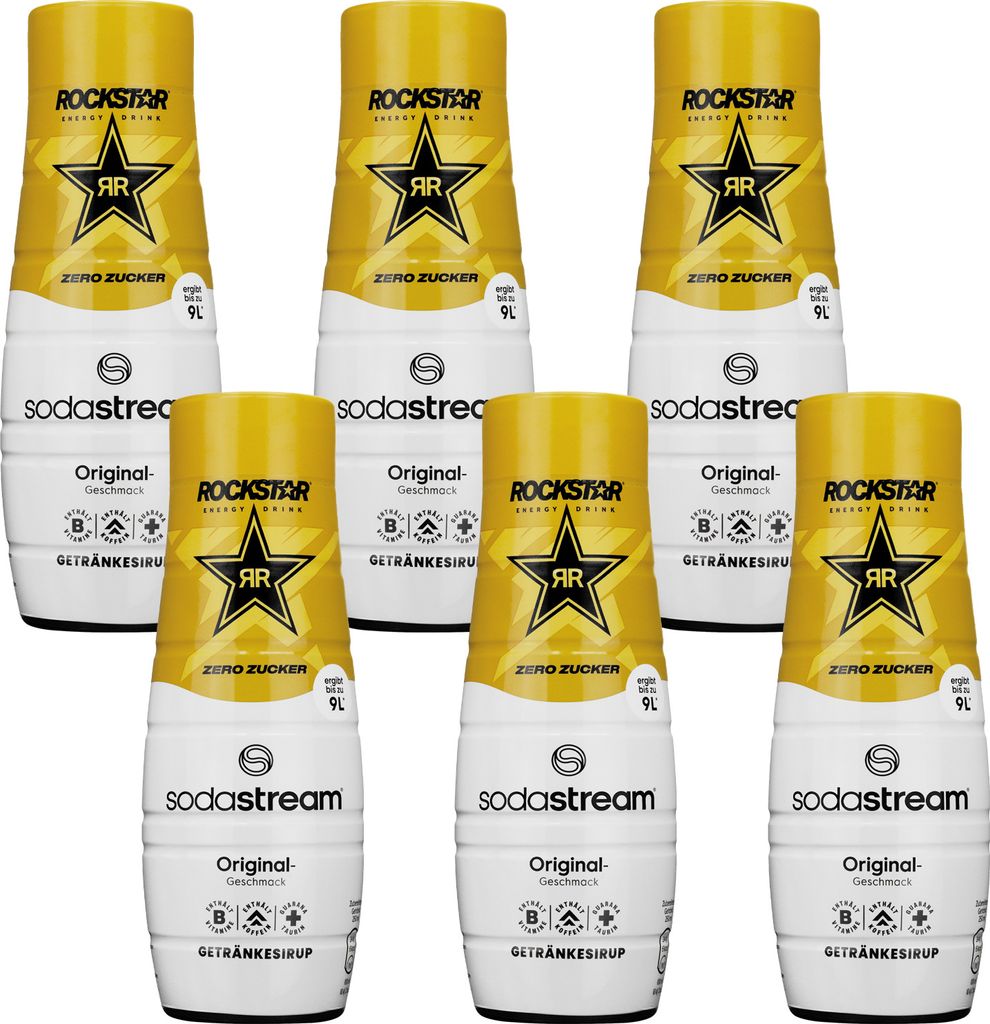 Sodastream Rockstar Sirup Original Zero 6x440ml Energy Produktbild 