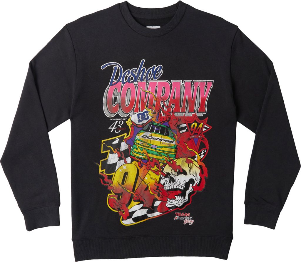 DC Herren Sweatshirt THROWBACK 94 CREW, Größe:XL, Farben:black acid