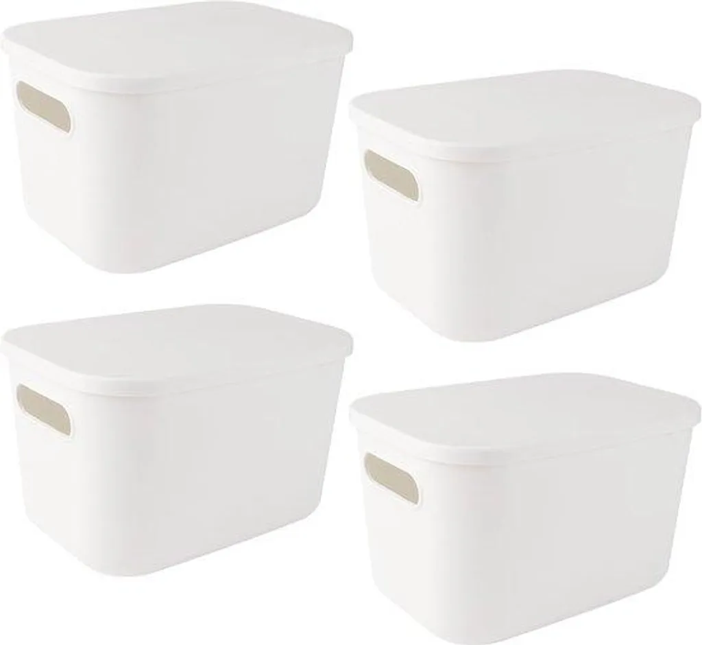 Bac de rangement blanc 26x18x8 cm pour tiroir de cuisine et bureau bien rangé