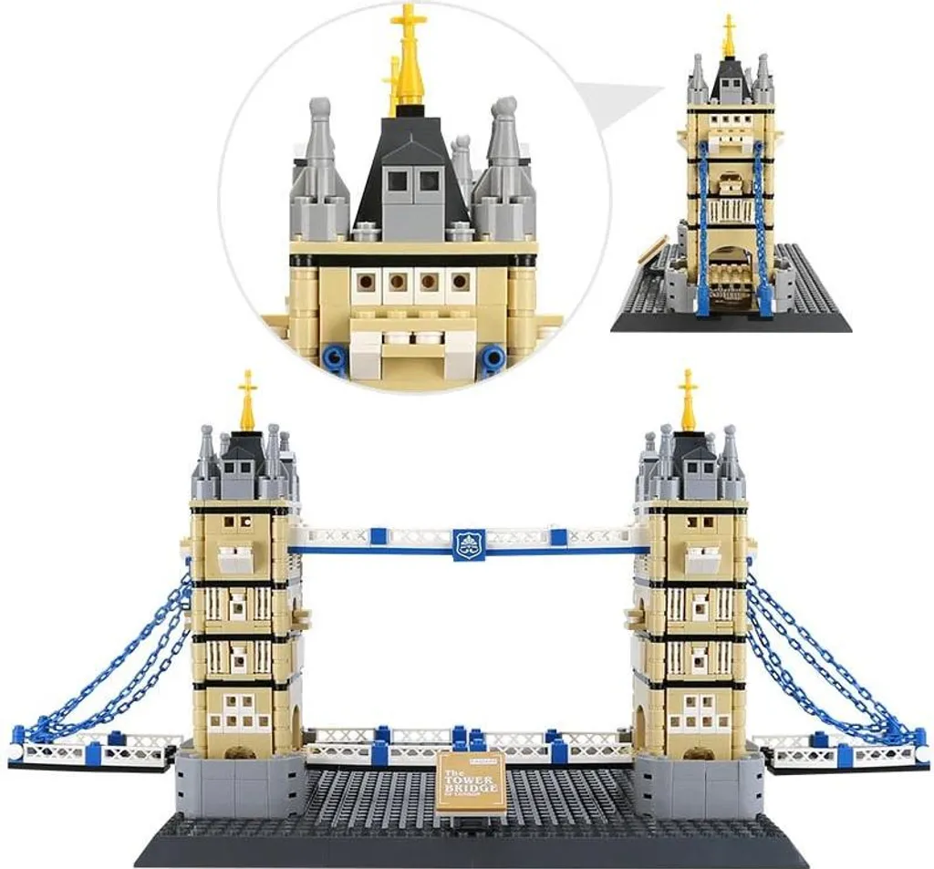 Construisez le Tower Bridge Wange 4219 : Kit Complet Architecture 970p