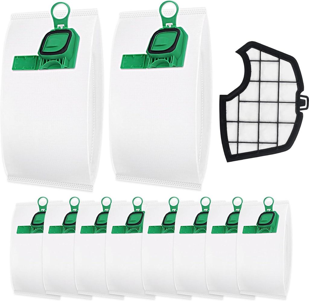 40 Stück Beutel und 4 Ersatzfilter für Vorwerk Kobold VK140 VK150