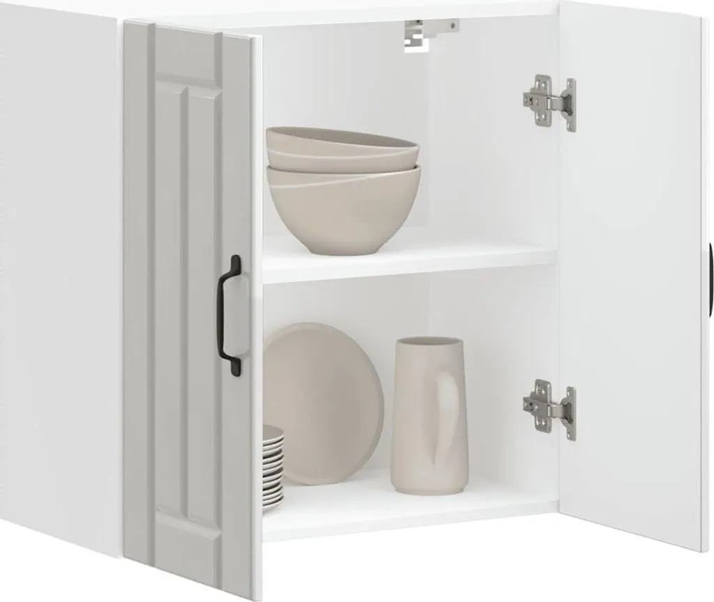 Offerta Pensile Cucina 60x31x60 Bianco Lucido Lucca vidaXL - Arredo - 2