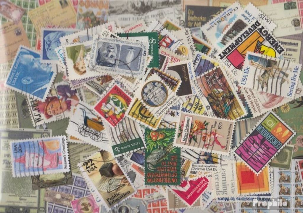 Briefmarken USA 100 verschiedene Sondermarken