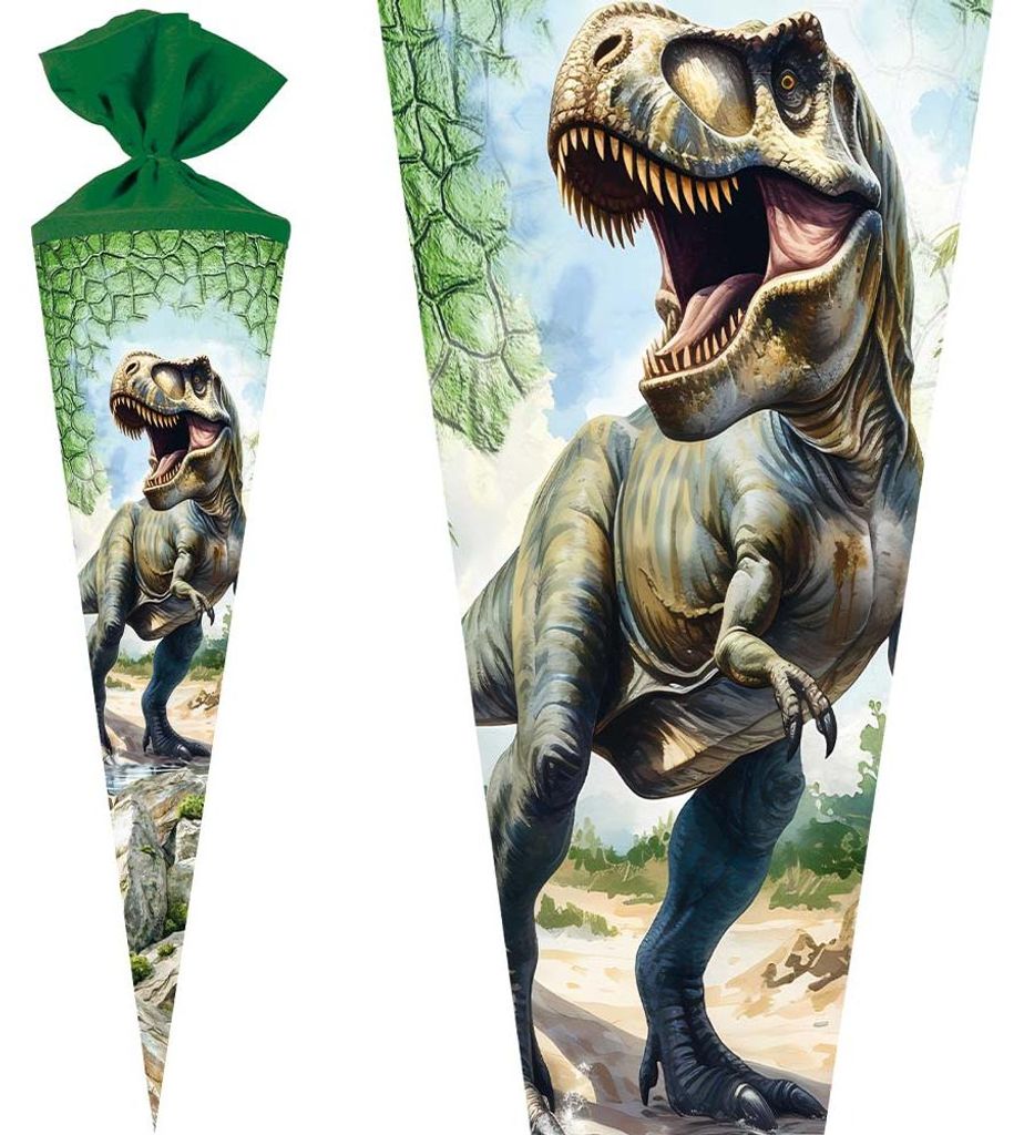 Nestler Schultüte Dinosaurier T-Rex 70 cm mit / ohne Produktbild 