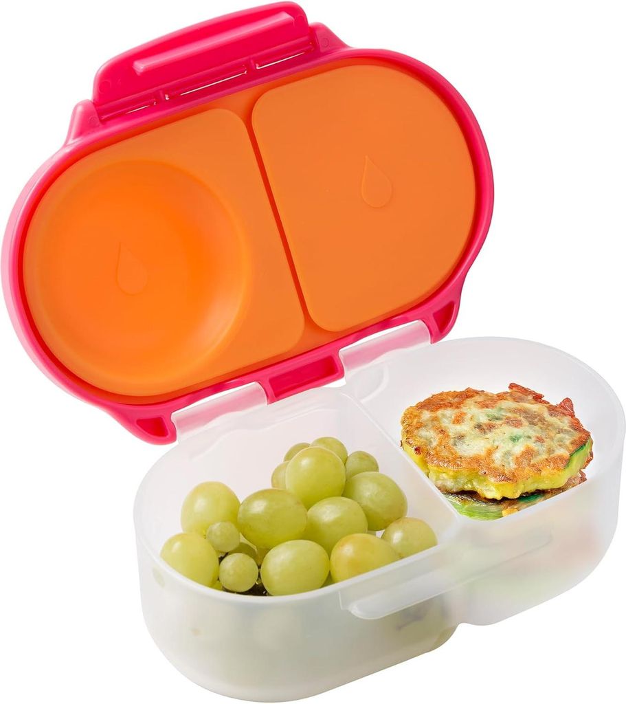 Mini-Brotbox Bentobox mit 2 Auslaufsicheren Fächern - Ideal für Kleinkinder Lunch & Snacks für Kinder - Für ein Ganzes Stück Obst - BPA-frei