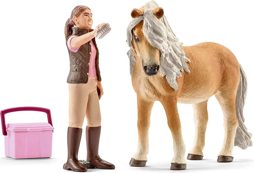 Schleich 41431 Palefrenier avec jument poney islandais - Set complet