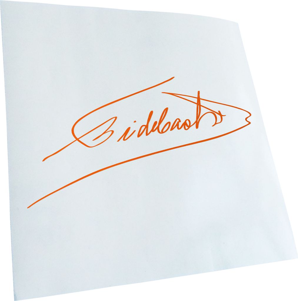Kiwistar - Autoaufkleber - Fidel Castro Unterschrift - Rot - 20x10cm - Aufkleber für Auto, Laptop, Fahrrad, LKW, Motorrad mehrfarbig JDM Decal Racing