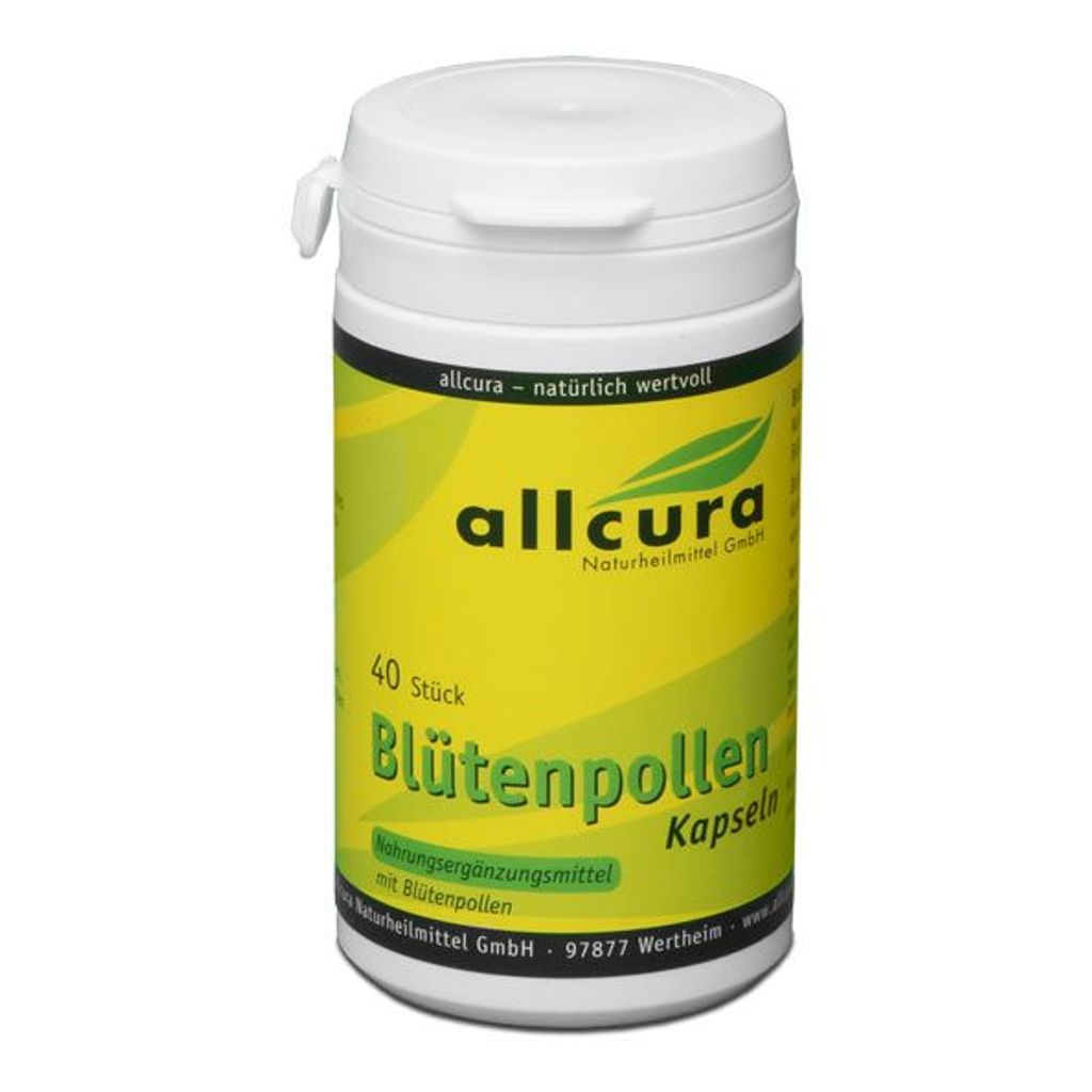 allcura Blütenpollen, Kapseln, 40 Stück
