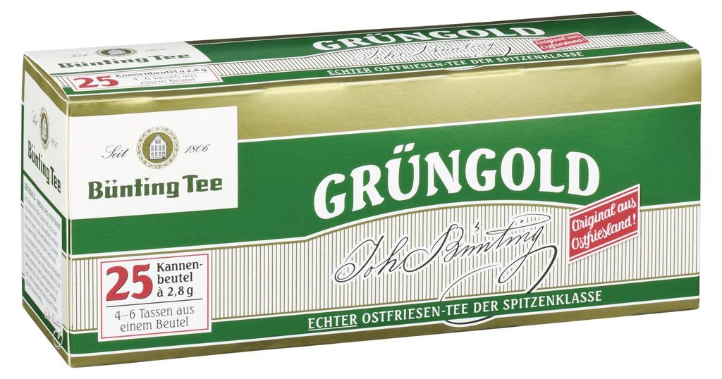 Bünting Grüngold Kannenbeutel (25 x 2,8 g) Produktbild 