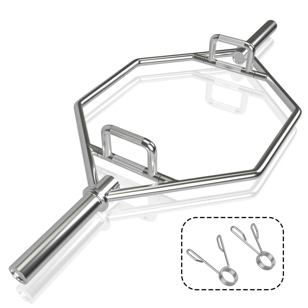 Barre Hexagonale Squat et Soulevé de Terre 142 cm - Sécurité du Dos