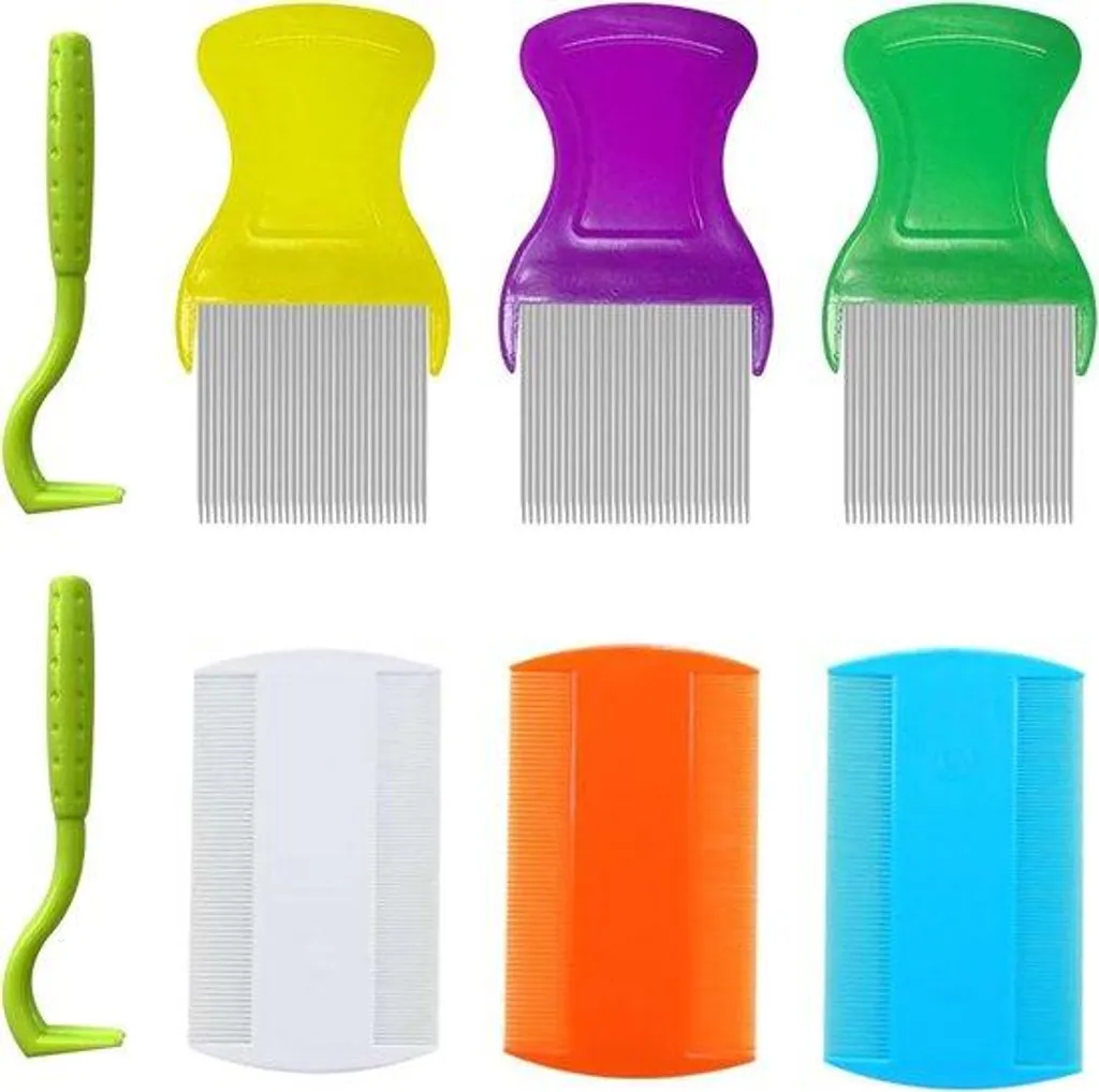 Peigne fin anti-nœuds avec dents en métal pour cheveux et poils de chat