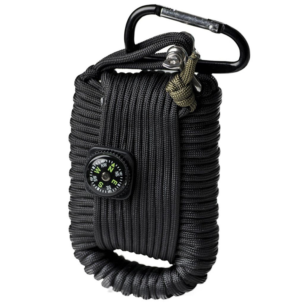 Mil-tec Paracord Survival-Kit groß, schwarz