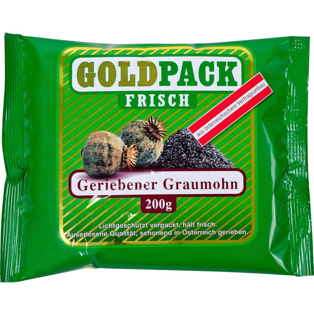 Goldpack Čerstvo strúhaný sivý mak vynikajúcej kvality 200g Obrázok produktu 