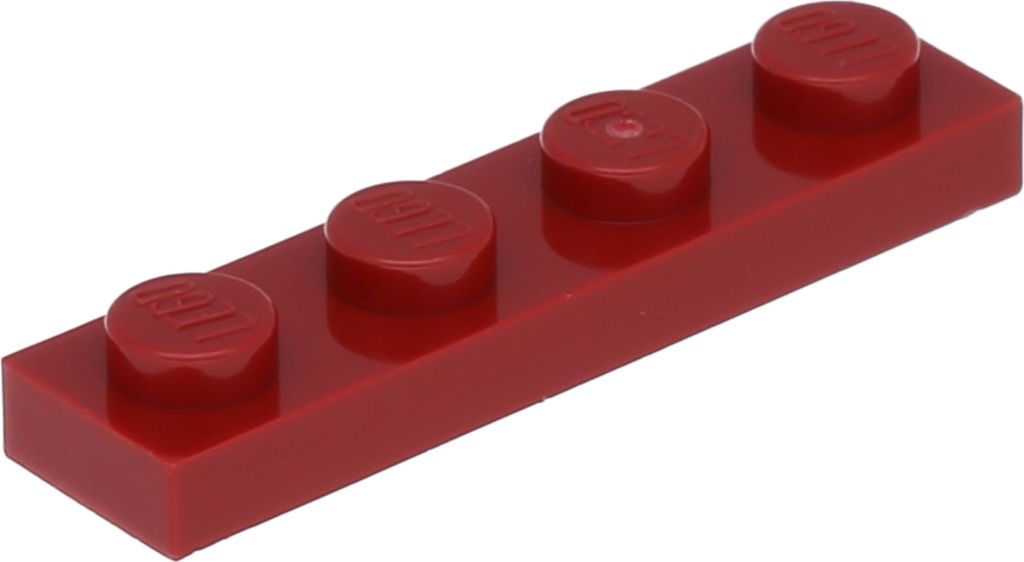 Lego 1x4 Platte 3710 - 50 Stück Dunkelrot