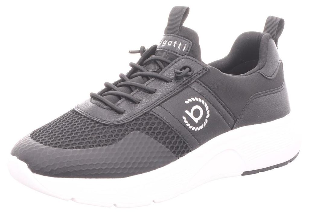 Bugatti Damen-Sneaker-Slipper Mirka Comfort Schwarz-Weiß, Produktbild 