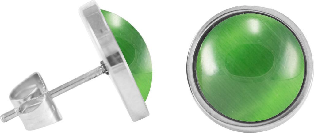 Chirurgenstahl Ohrstecker Elegance Farbe - Grün