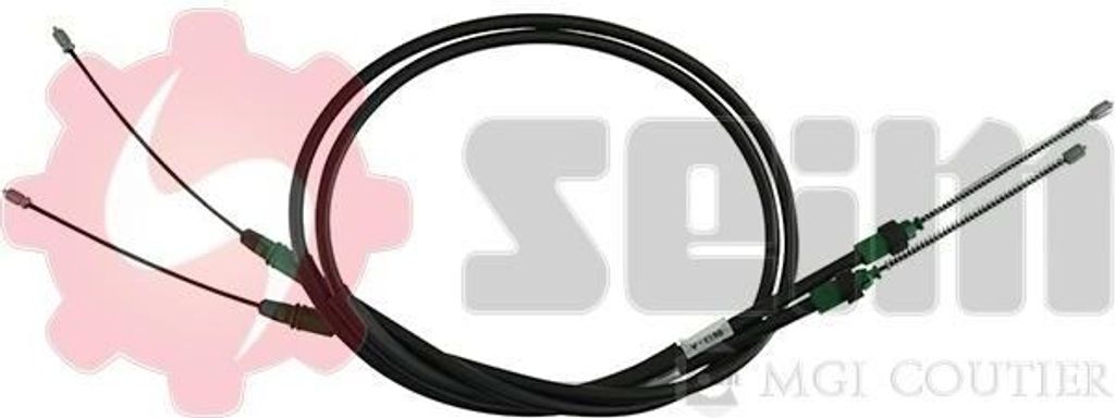 SEIM Handbremsseil Seilzug Feststellbremse passend für PEUGEOT 106 II Schrägheck (1A, 1C) Hinten 803780
