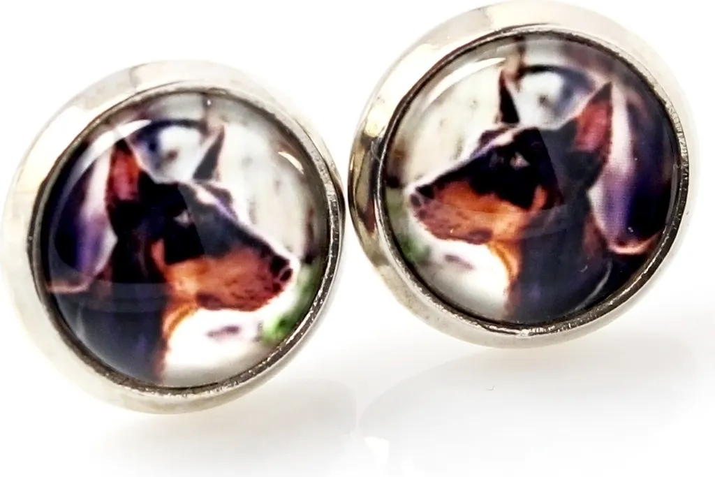 Porta il tuo Dobermann Sempre con Te | Orecchini Art-Dog Handmade