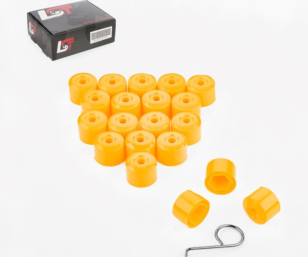 20x Radschrauben Abdeckung Kappen 17 mm gelb für KIA HYUNDAI DAEWOO DAIHATSU