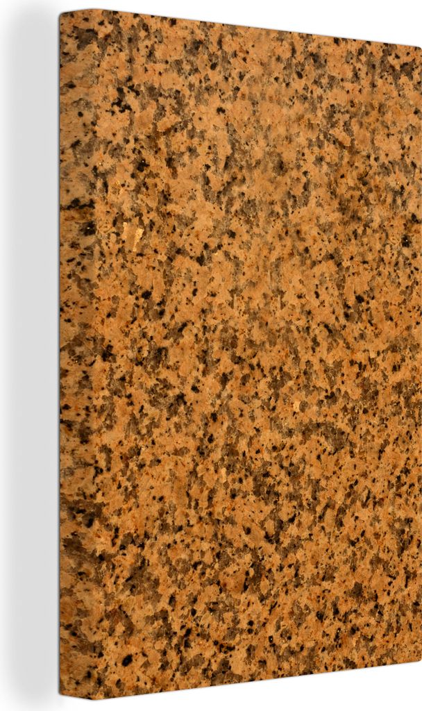 OneMillionCanvasses - Leinwandbilder - 90x140 cm, Orange - Schwarz - Granit - Kieselsteine, Wandbilder Kunstdruck Wanddekoration - Foto auf Leinw...