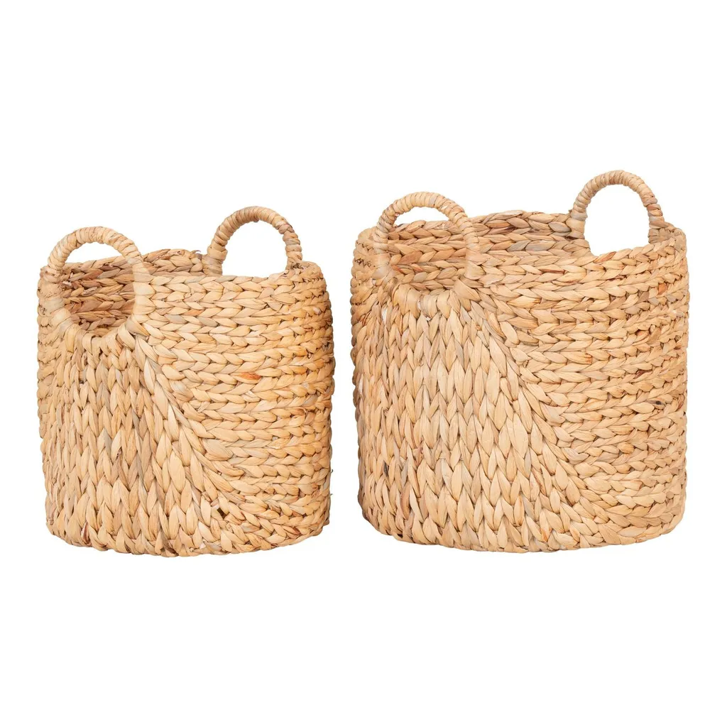 Passo 2 pcs paniers naturel - Lot de 2 paniers de rangement tressés