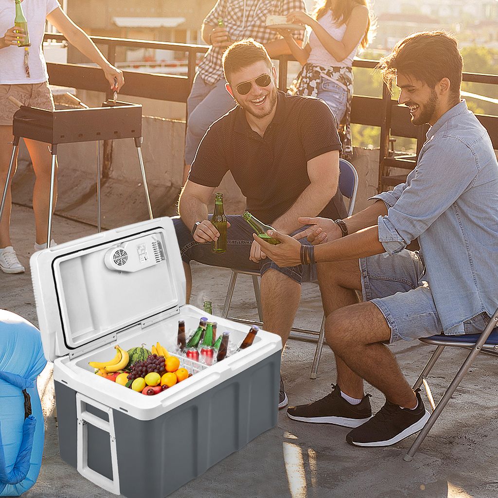 LZQ Kühlbox elektrisch 48L Grau Kühlbox Camping Kühlschrank Produktbild 9