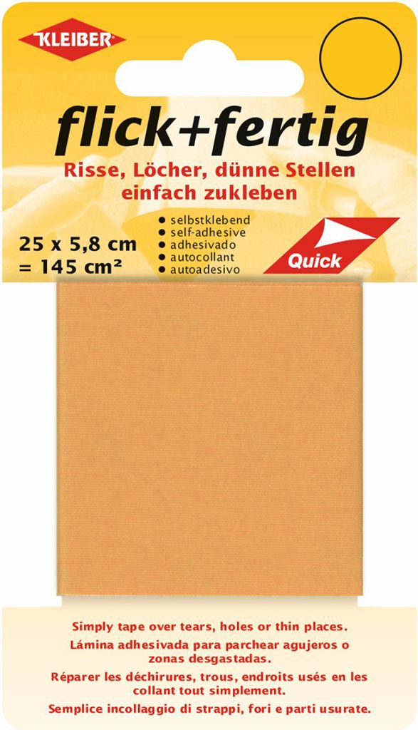 KLEIBER Reparatur-Set Flick + Fertig apricot selbstklebend