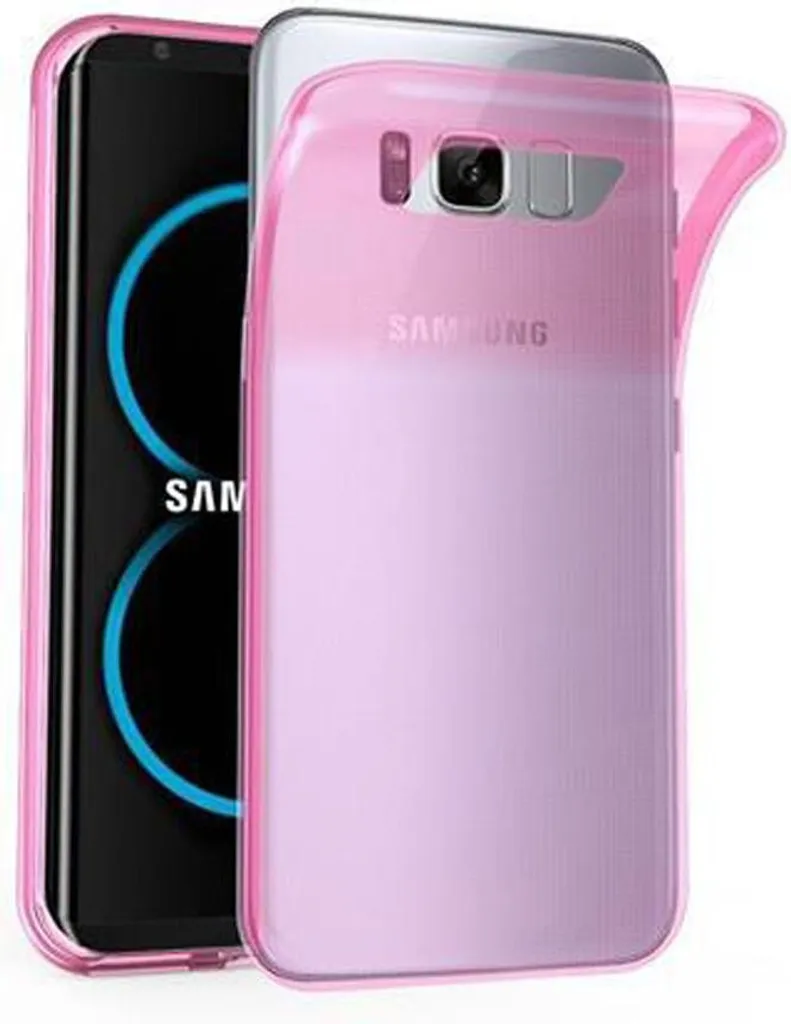 Custodia Samsung S8 Cadorabo Rosa - Cover Silicone TPU Anti-Shock
