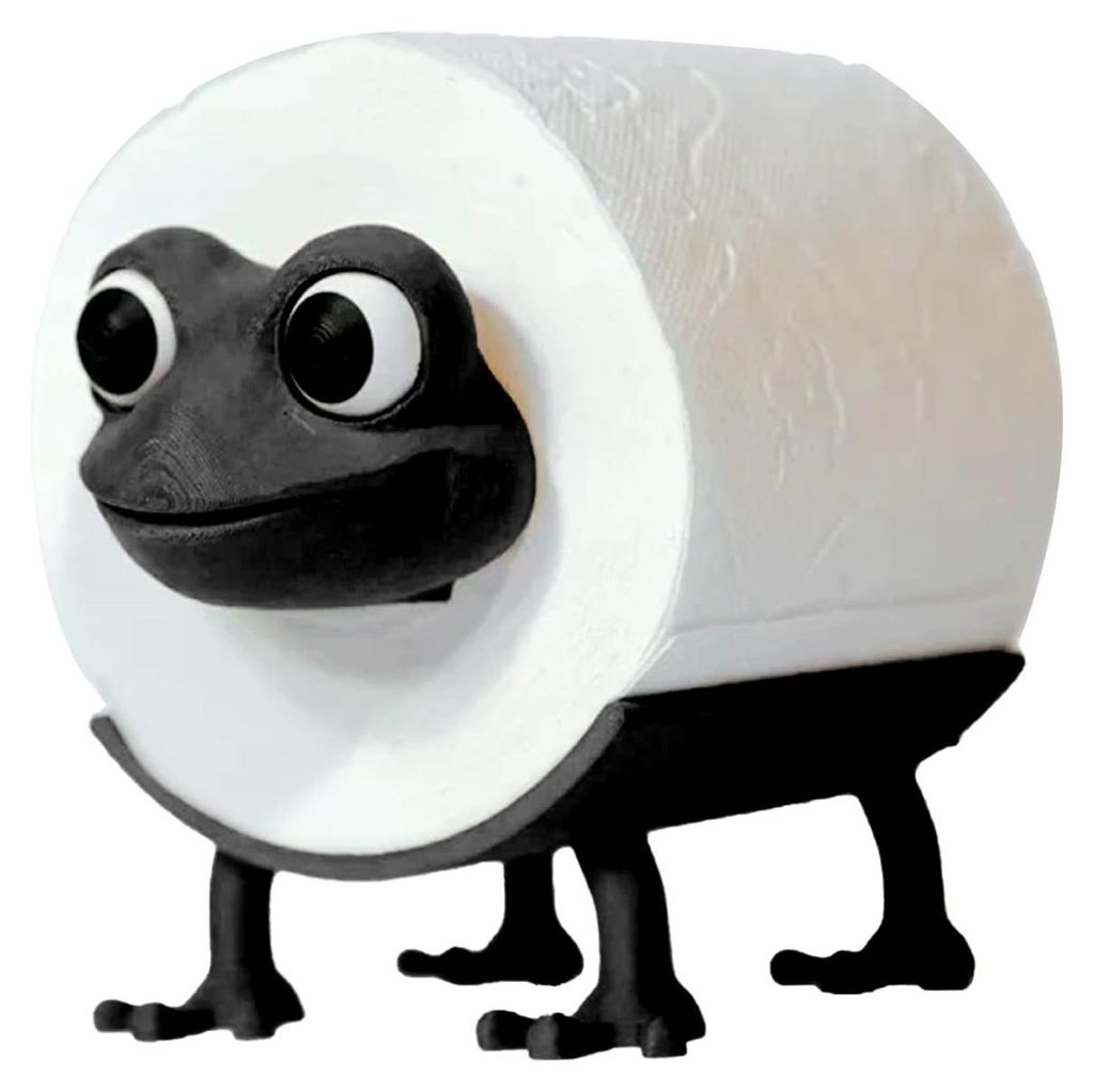 Toilettenpapierhalter in Froschform, freistehender Toilettenpapierhalter in Froschform, Ersatzrollenhalter in Froschform, perfekt als dekorativer T...