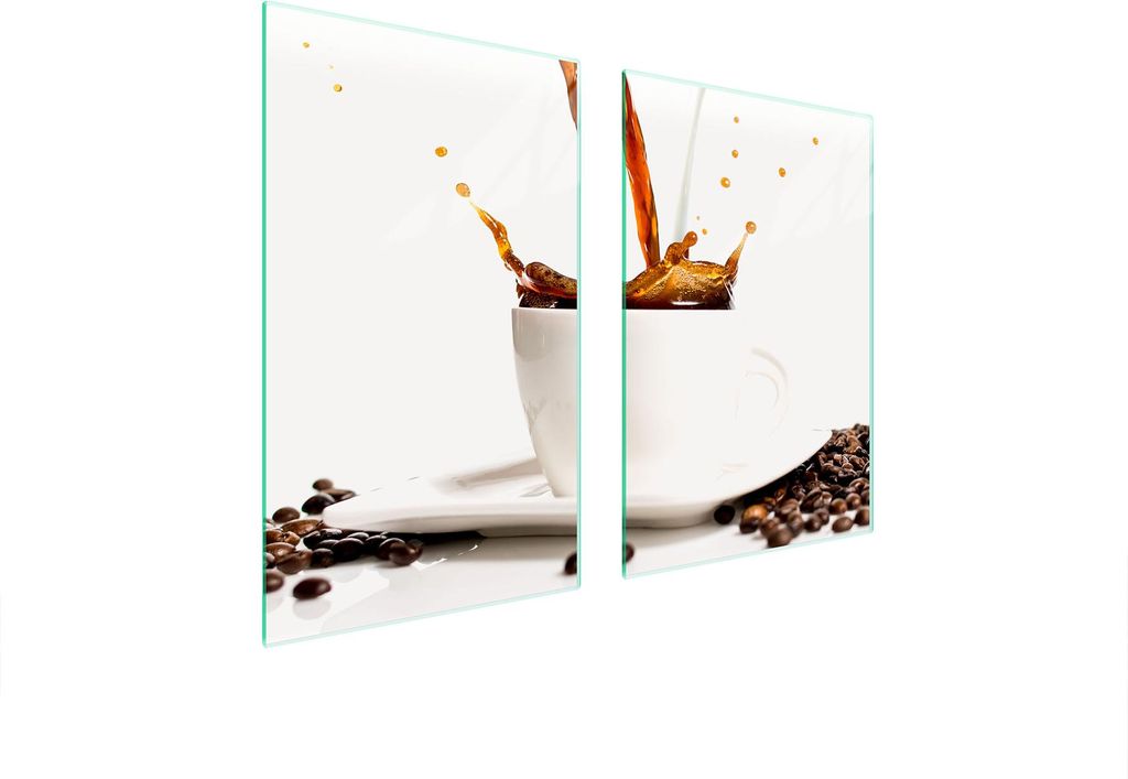 Glasschutzplatte Für Küche 65X52 Kaffee