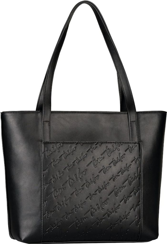 Tom Tailor Handtaschen Wendi, Zip shopper L, black, Schwarz