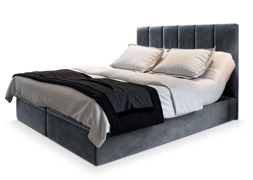 Masseno Boxspringbett BARINO 140x200 cm Komplett-Set mit Produktbild 