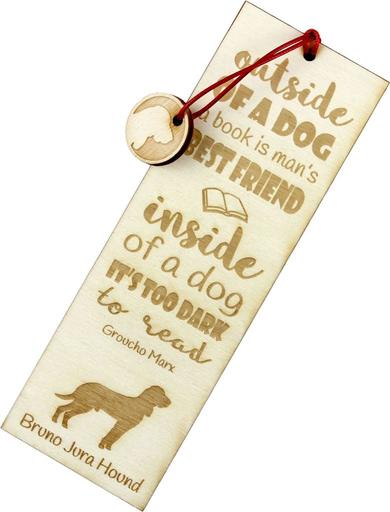 Jura Laufhund, Schweizer Laufhund, Jura Hound - Lesezeichen mit Hund, personalisiertes Lesezeichen, Geschenk für Bücherwurm von der Marke Art-Dog