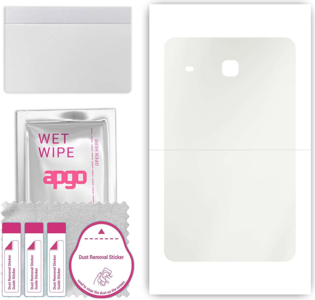 apgo Rückseite Schutzfolie, Matt, kompatibel mit Samsung Galaxy Tab E 8.0, Hinten Hydrogel-Displayschutzfolie mit Positionierhilfe, kratzfest, ein...