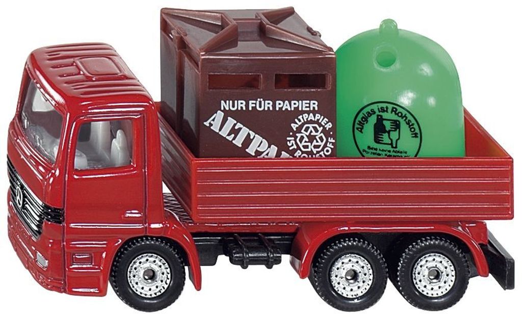 Siku RecyclingTransporter Modellfahrzeug LKW, rot ; 828 Produktbild 