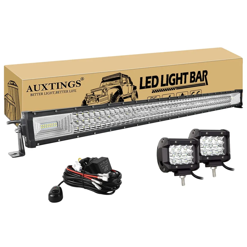 Barre LED ultra puissante 540W étanche IP67 avec faisceau de câbles