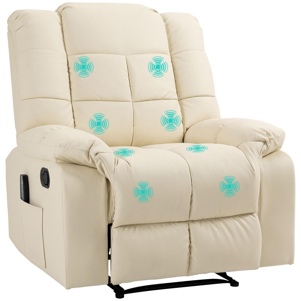 HOMCOM Massagesessel Fernsehsessel mit Liegefunktion 8 Produktbild 
