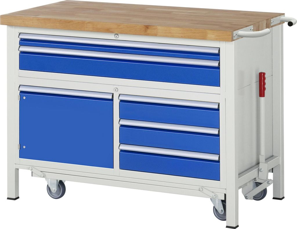 Rau Werkbank mit absenkbarem Fahrgestell Modell 8922 B 1250 Produktbild 