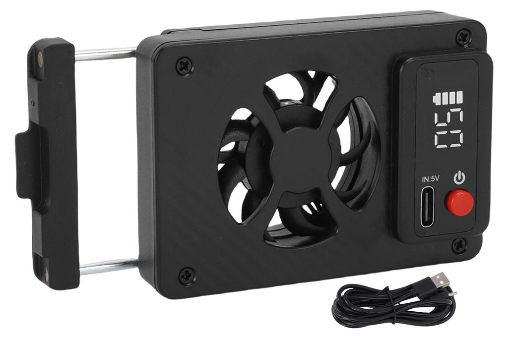 Kamera-Lüfter, passend für RP A7M4 A7C ZVE10 FX30 R5, 5 Geschwindigkeiten, externe Videoaufnahme