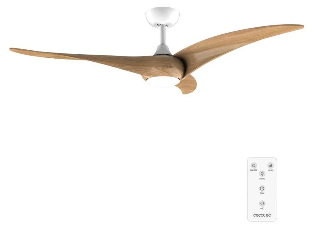 Ventilateur Plafond Silencieux 137cm : Fini la Chaleur et le Bruit LED Bois