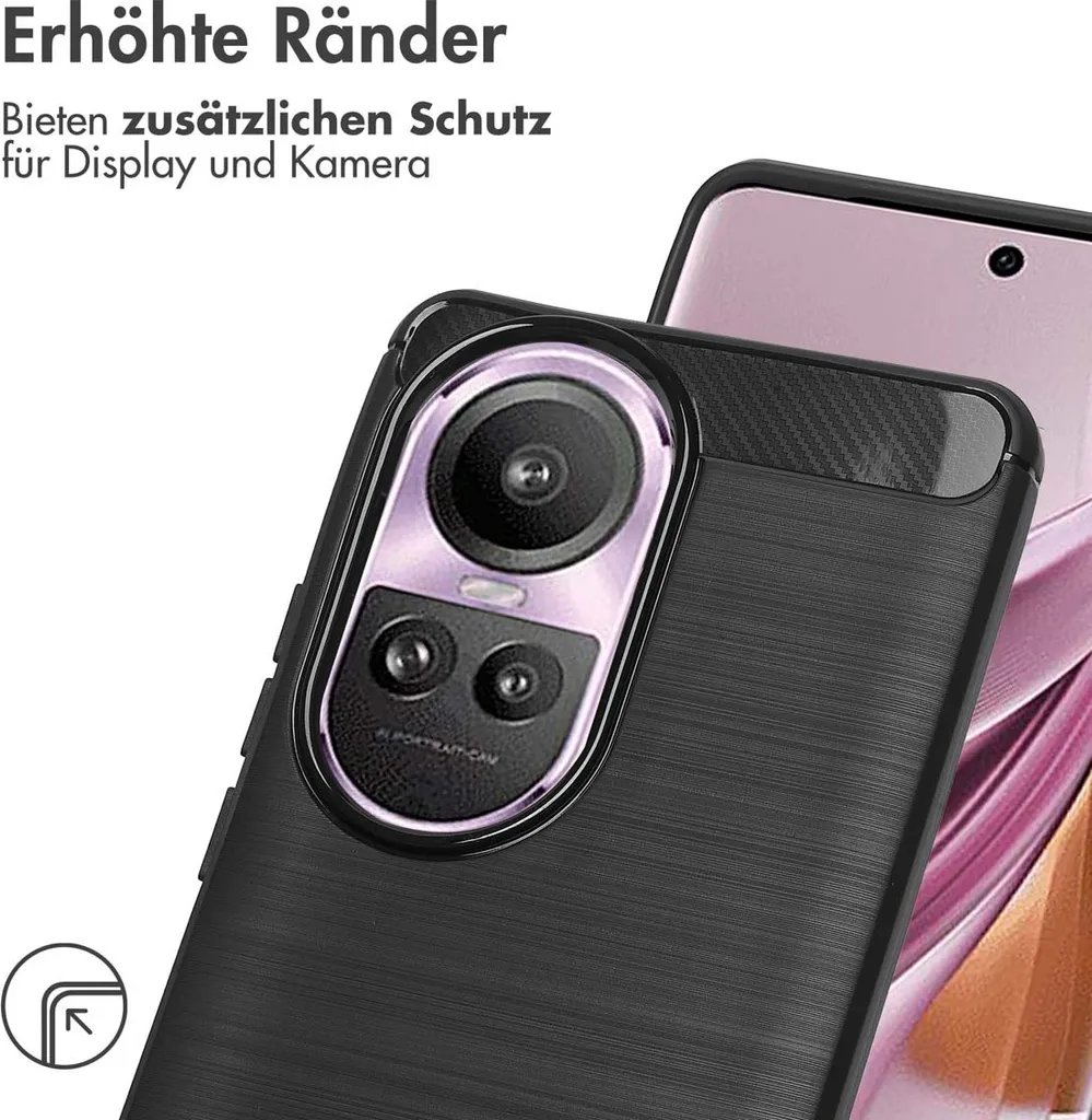 ELECTRO-WEIDEWORLD Custodia Cover per Oppo Reno 10 5G, Ultra Sottile