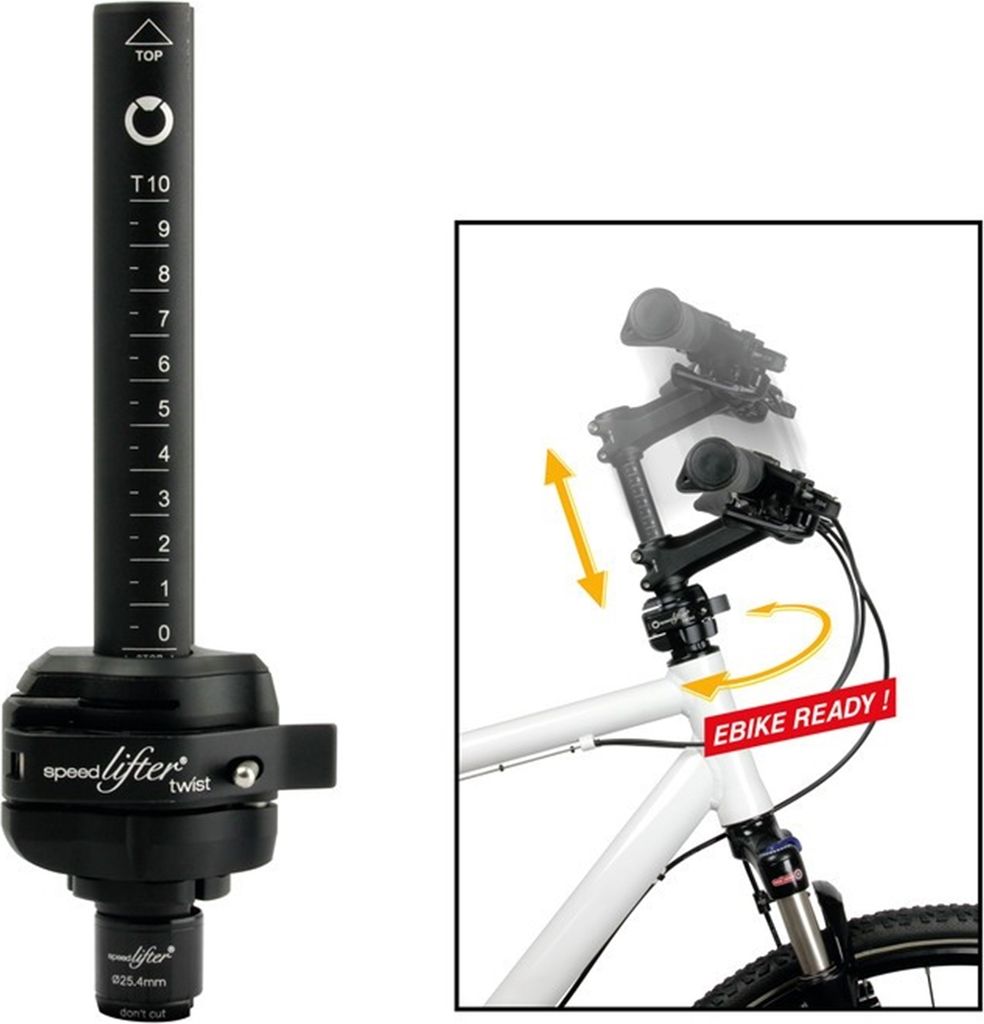 BySchulz Réglage du guidon Speedlifter Twist T6 Ø24,4mm, Image du produit 