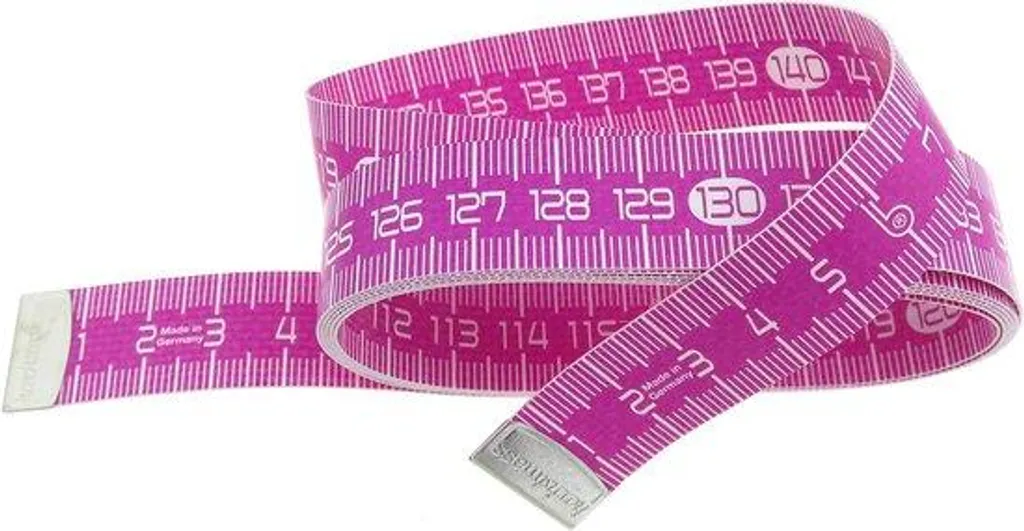 Ruban à mesurer rose flexible de 1,5m pour couture et corps minceur
