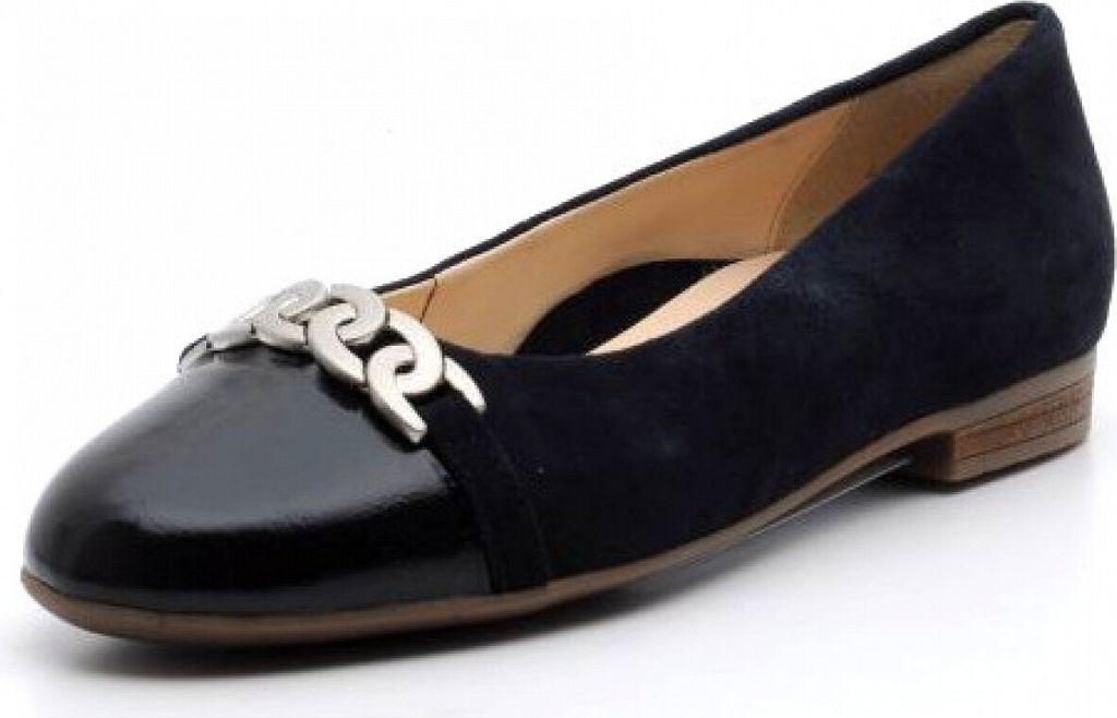 Ara Damen Ballerinas in Blau, Größe 4.5