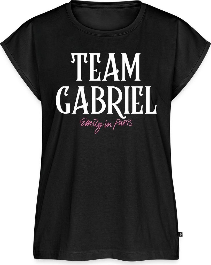 Spreadshirt Emily In Paris Team Gabriel Frauen Casual T-Shirt, L, Schwarz