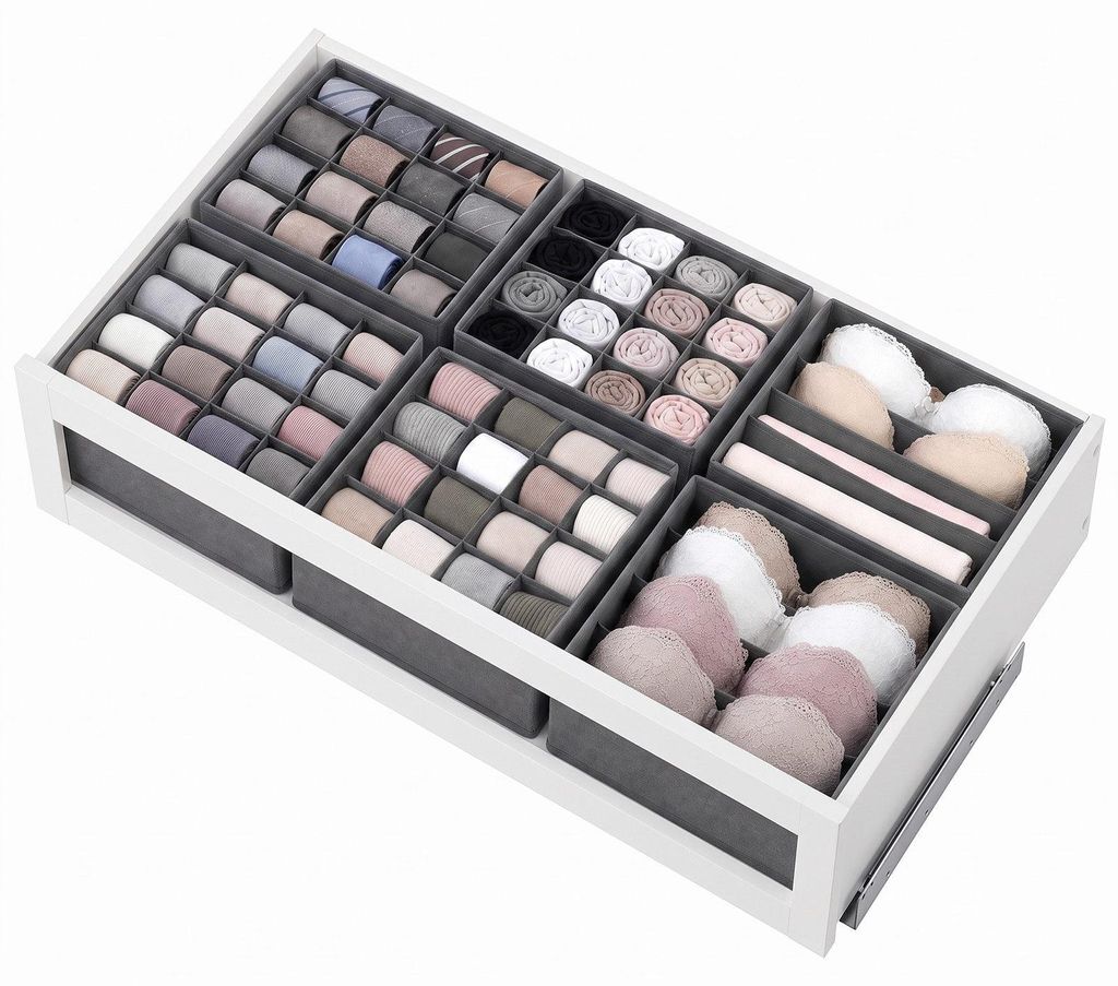 Aufbewahrungsbox Schubladen Organizer aus Vliesstoff Produktbild 