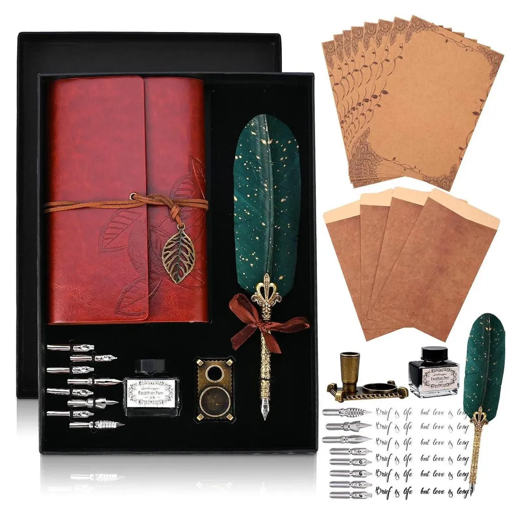 Kit Écriture à la Plume pour Invitations de Mariage et Faire-Part DIY