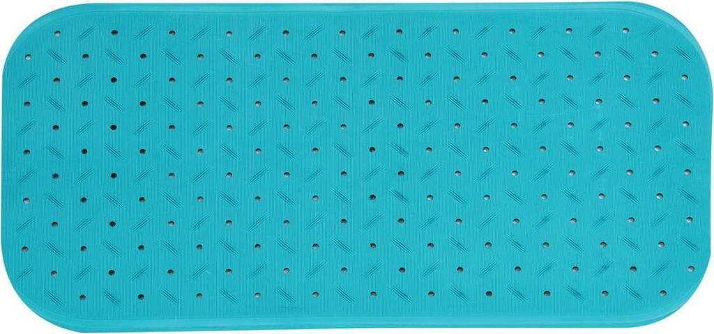 MSV Dusch-/Badeschutzmatte Bad - Gummi - blau - 36 x 97 cm Produktbild 